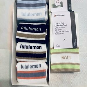 lululemon athletica  Athletic Socks. NWOT  and new with tags. Totally 6 pairs